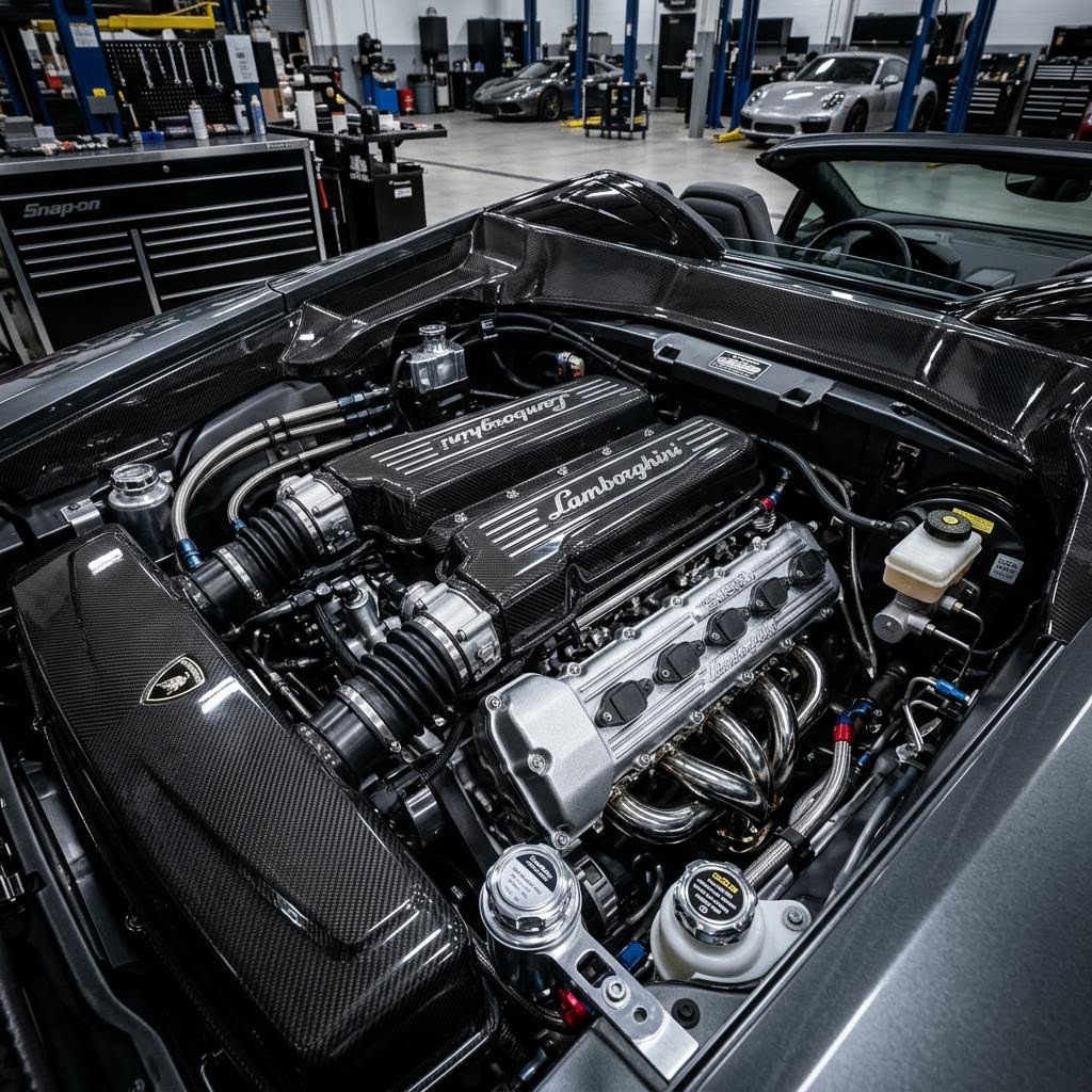 Engine bay detailing